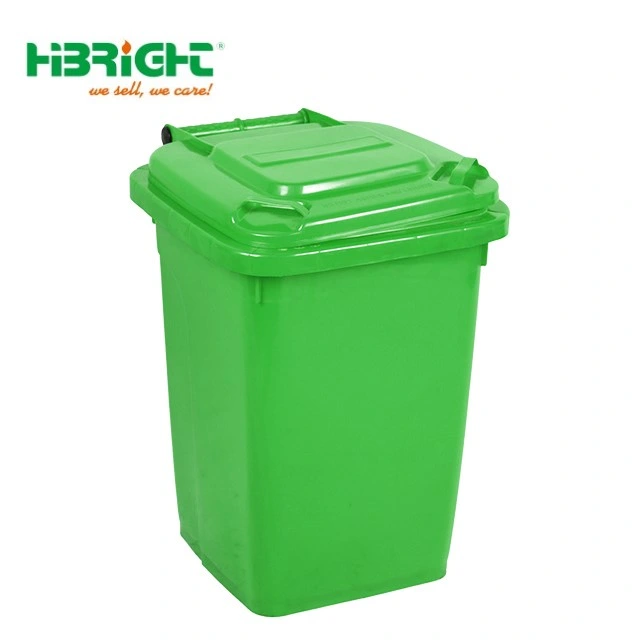 Colourful Big Capacity Supermarket Using Wheeled Refuse Basket Container