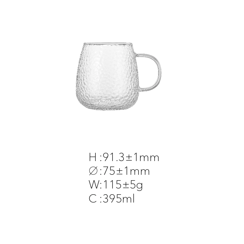 Custom High Quality Borosilicate Glass Drinking Coffee Cups Glass Tea Cup Mugs with Handle