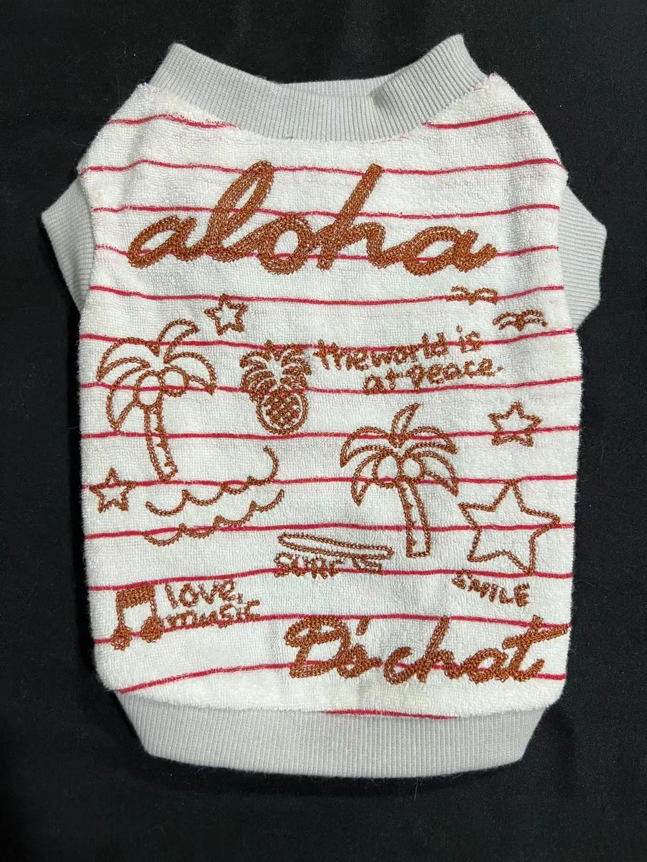 "Aloha"Pet Suppler diseñador de moda ropa para Perros Productos para Mascotas accesorios para mascotas