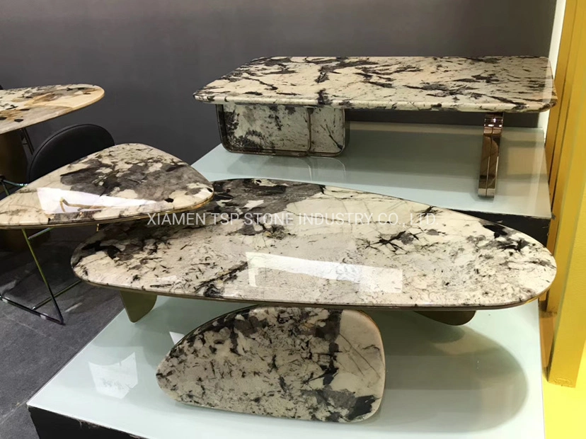 Competitive Granite/Marble Stone Round Coffee/Dinner Table Top for Hotel and Home Furniture