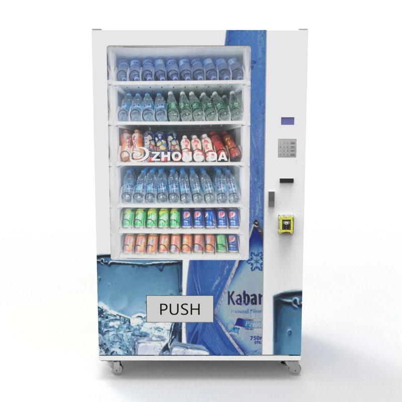 Riesige Kapazität 360-380 Flaschen Wasser Getränke Kühlsystem Verkaufsmaschine