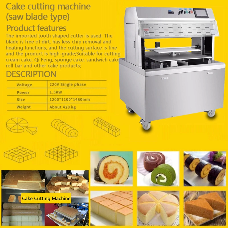 Food Slicer Bread Machinery Automatic Cutting Diamond Shape Cake Cutter Machine