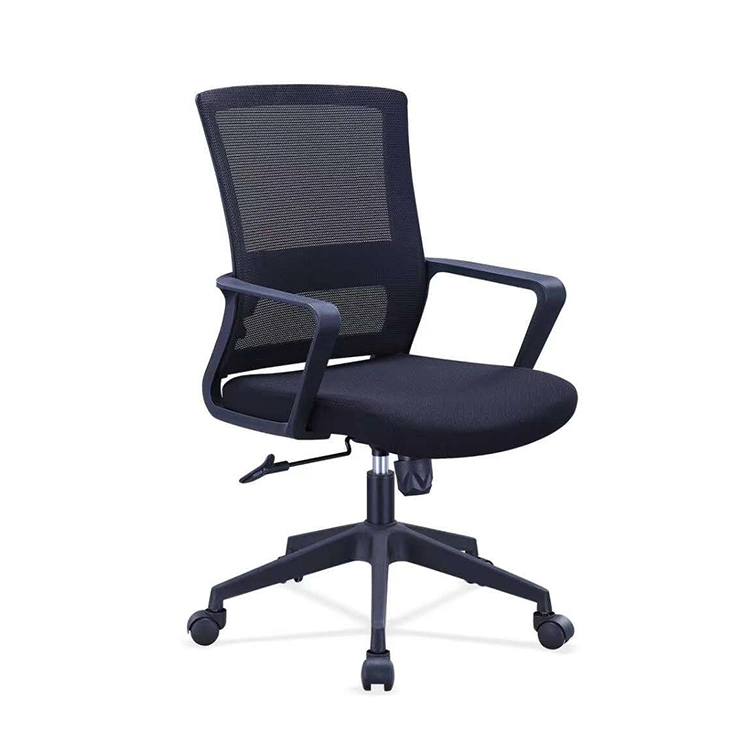 Cadeira de escritório ergonómica para secretária de computador e rede de estudo escolar sem apoio para a cabeça