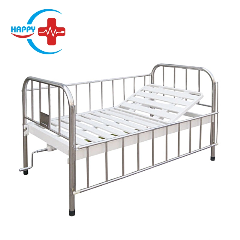 Hc-M022 Stainless Steel Baby Crib Manual Patient Care Children Bed