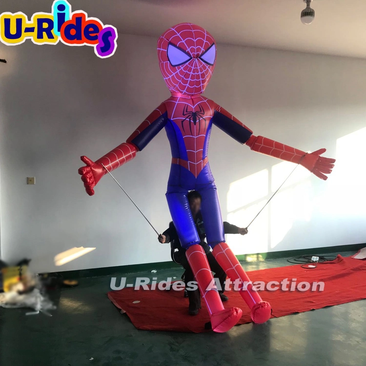 Spider Man jouet gonflable / marche caricatures gonflables pour la publicité