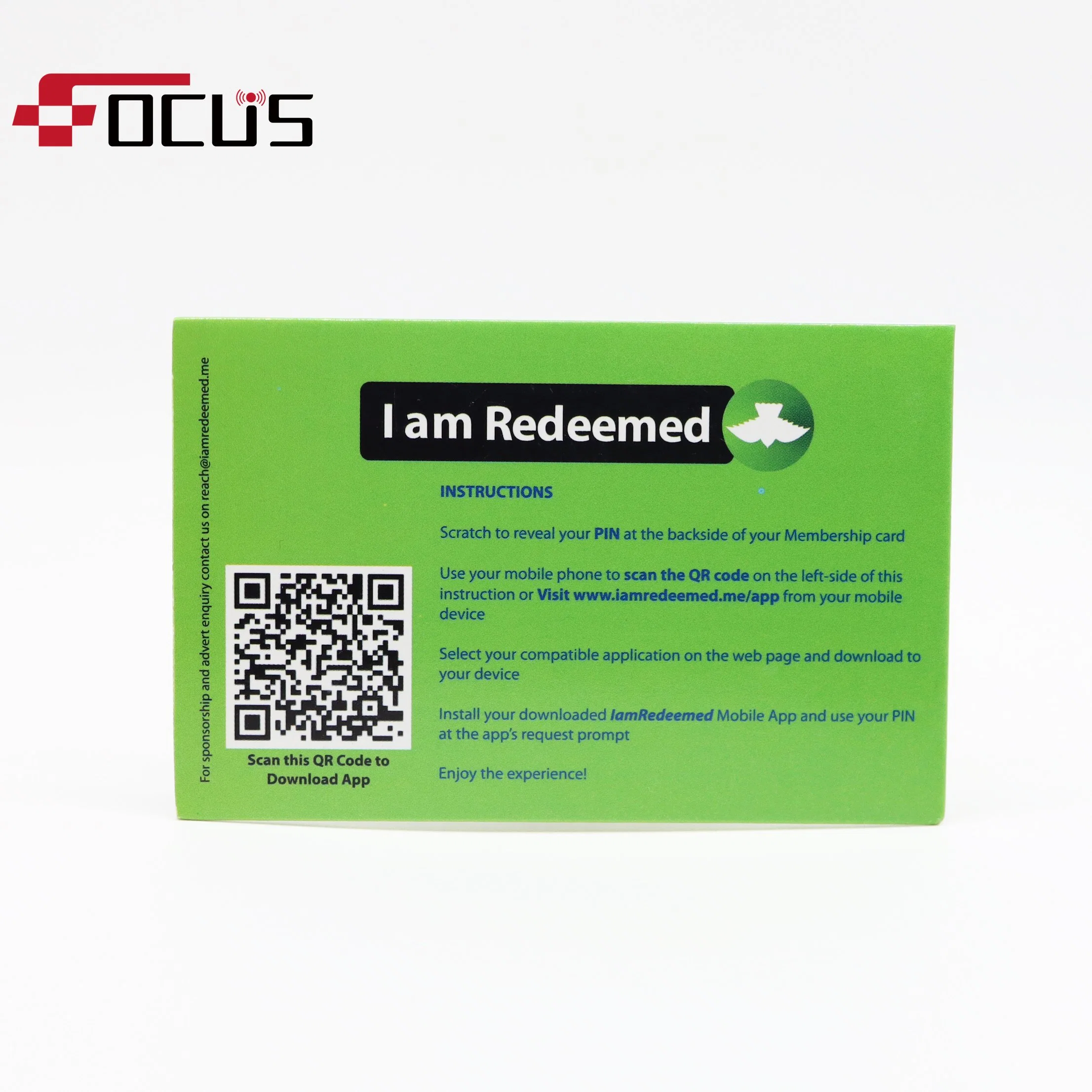 Customized Waterproof RFID Paper Cards with Double-Sided Cmyk Offset Printing