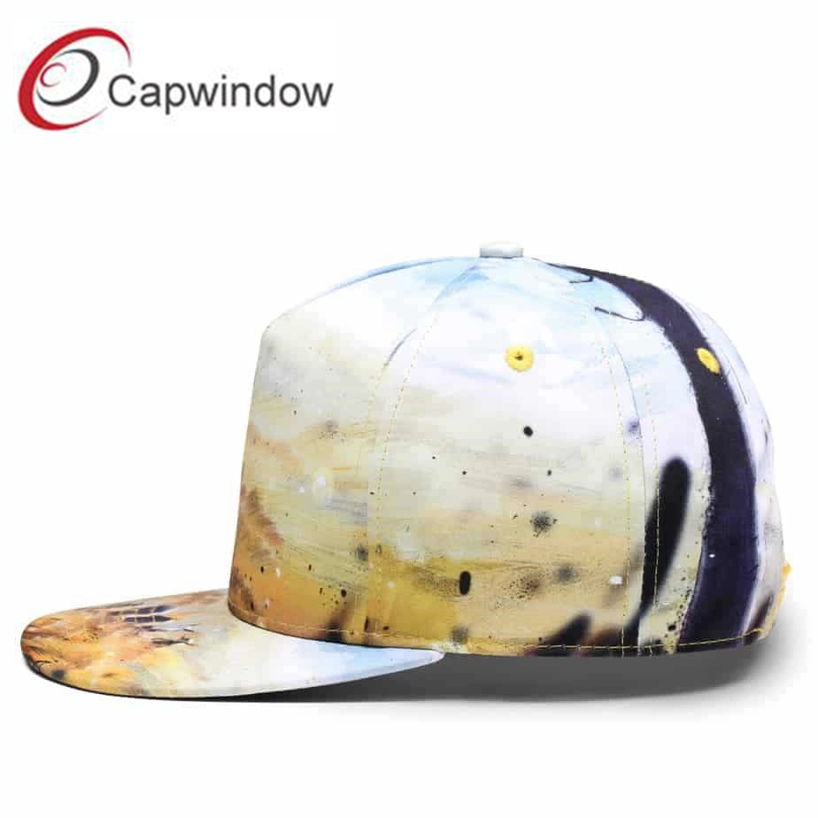 Manufacturer Custom Colorful Sublimation Printing Logo Snapback Cap