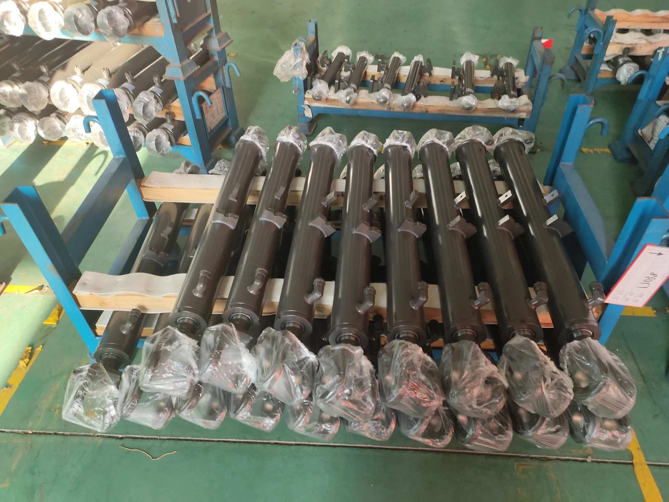 a High-Quality Customized Hydraulic Cylinder, Telescopic, Double Ears and Single Ear, Double-Acting and Single-Acting Piston Rod.