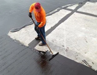 Los materiales de construcción de la membrana de poliuretano para internos como externos en áreas de cemento