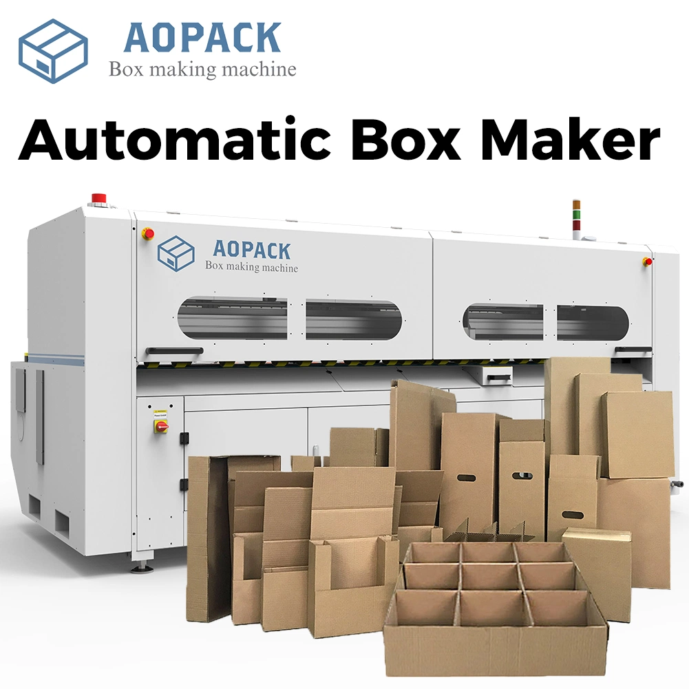 Aopack Système d'emballage intelligent Machine de fabrication de boîtes en carton simple et double paroi