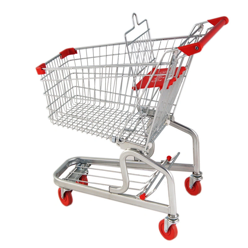 Gran capacidad de zinc de acero nuevo estilo de compras carrito de supermercado (JT-E01).