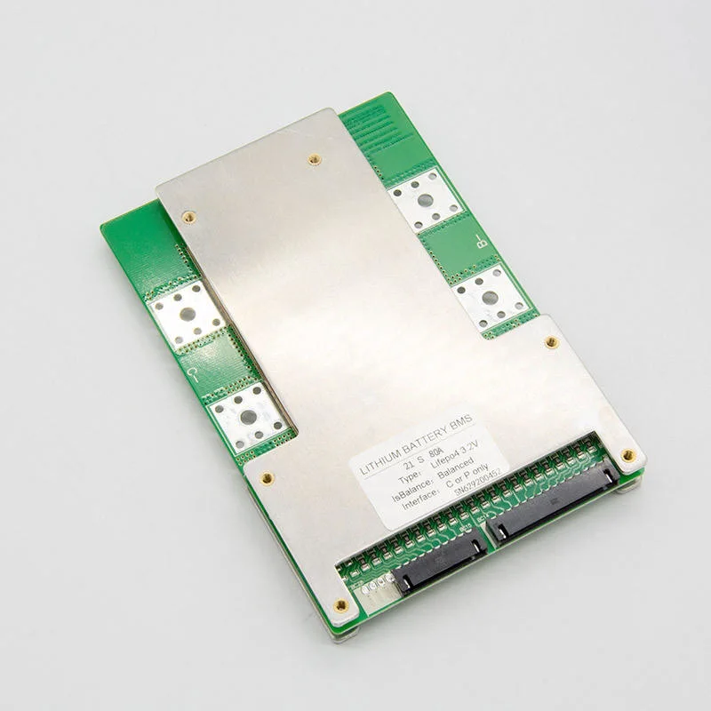 Placa de circuito de BMS 4S-16S 100 a 18650 Batería de iones de litio y LiFePO4 con el saldo de BMS BMS para interruptor de baja tensión de baterías de litio