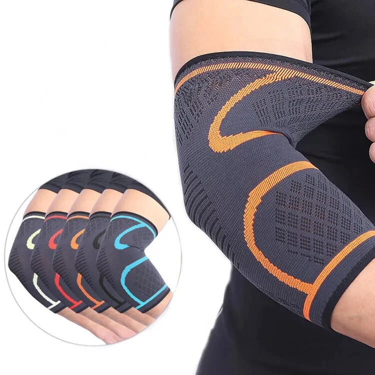 Apoios em cotovelo respiráveis ajustáveis almofadas de proteção do braço Equipamento de proteção desportiva Segurança
