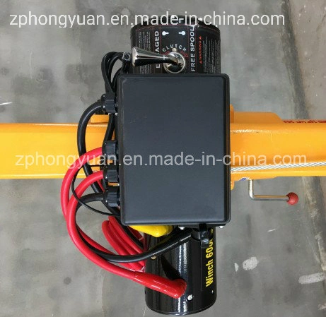 Hongyuan Auto Car Truck Winch DC12/24V with Factory Direct Sale 6000lbs