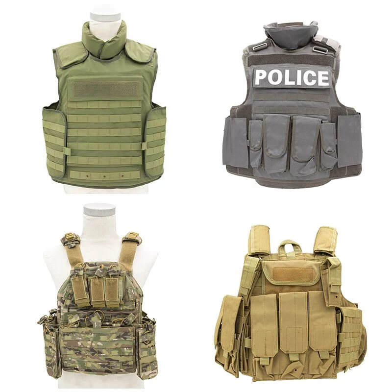 Body Armor tactique de combat militaire de la Police de sécurité de l'équipement de protection balistique Veste pare-balles escamotables