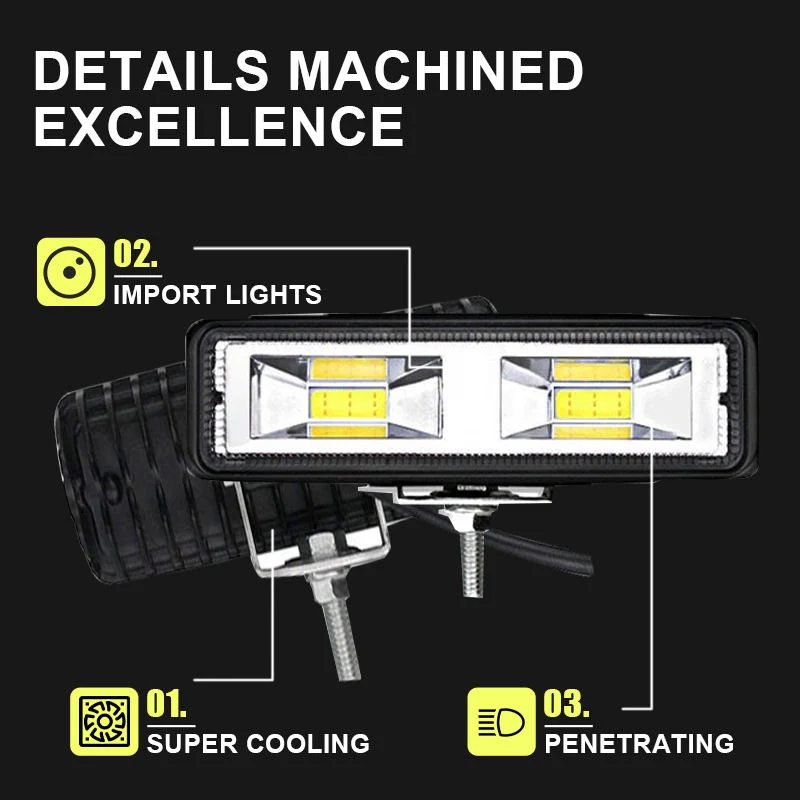 مصباح العمل LED خارج الطريق درجة سطوع فائقة 18 واط للسيارة LED