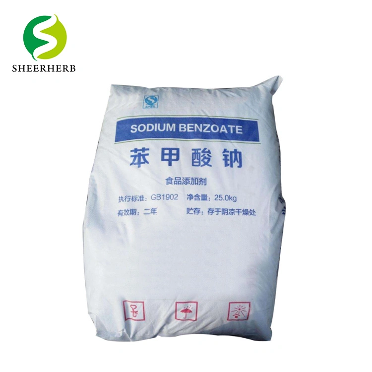 Sheerherb Pure 99% Sodium Benzoate CAS 532-32-1 Food Preservatives at Factory Sodium Benzoate