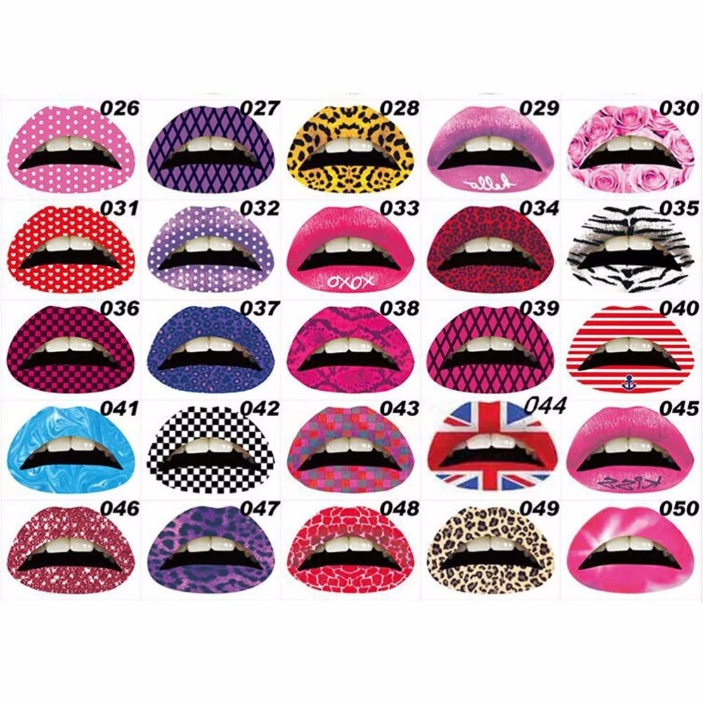 Party Gift Sexy Funny Stage Makeup Performing Lip Tattoo Sticker