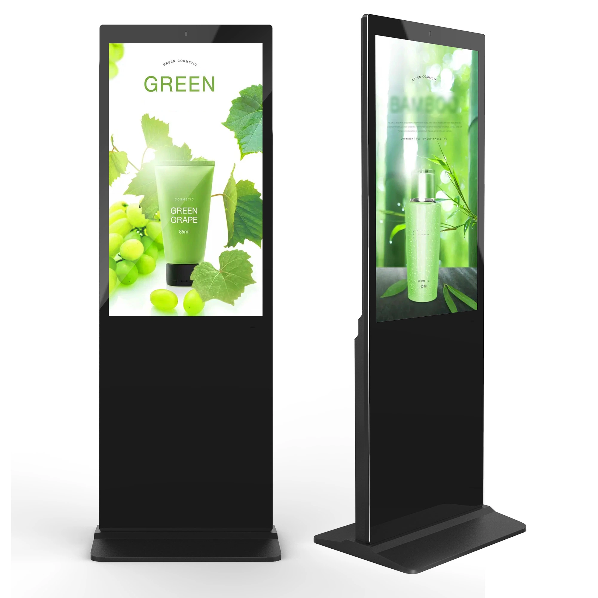 800nits Floor Standing Aiyos/OEM/ODM Photo Booth Advertising Screen Display Player