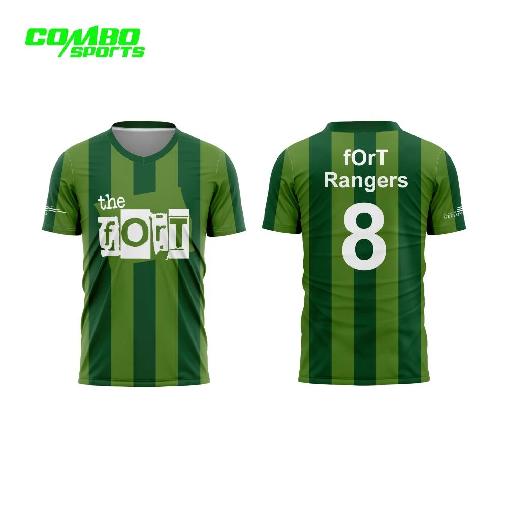 Customized Football Uniform Sublimation Soccer Jersey Repreve Fabric Football Shirt