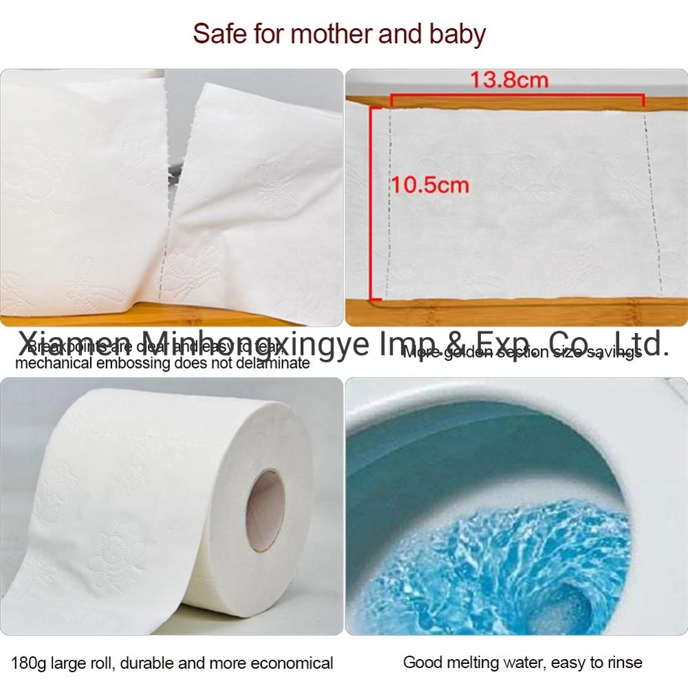 Bulk Toilet Tissue Paper Seven Seconds Dissolution Jumbo Roll Sanitary Home Hotel Supermarket Washing Room Rolling Paper