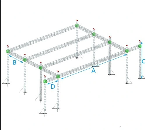 Used Aluminum Arched Roof Truss, Triangle Truss Stand (TP03-10)