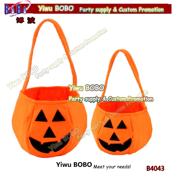 Party Product Gifts Bag Packaging Bag Halloween Pumpkin Tote Bag Promotional Products (B4042)