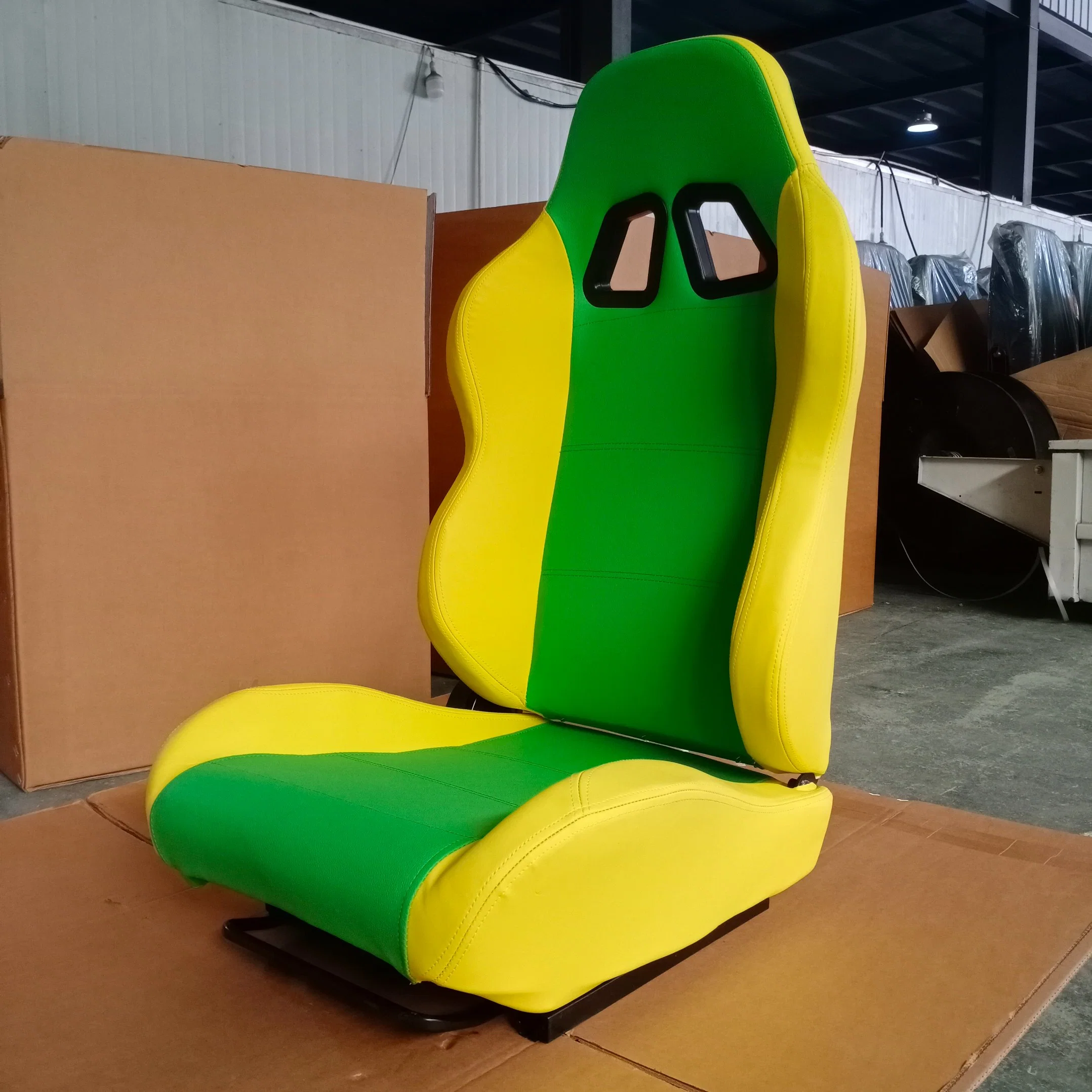 Double Color Racing Seat with Slide Rail