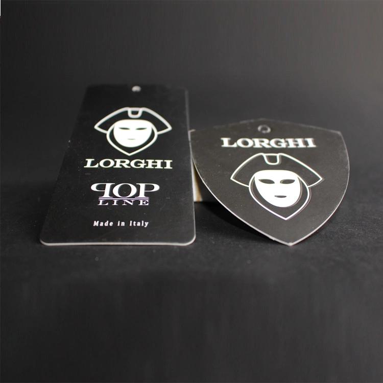 Cheap Custom Design Printing Name Logo Paper Clothing Hang Tags with String