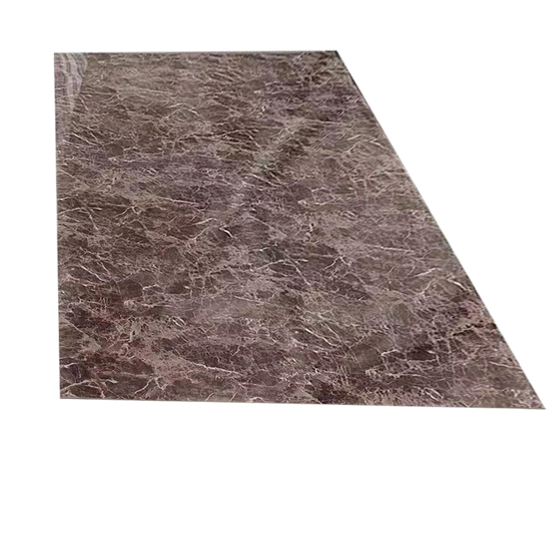 Fire-Retardant 2.5mm 2.8mm 3mm Thickness PVC UV Marble Sheet for Middle East