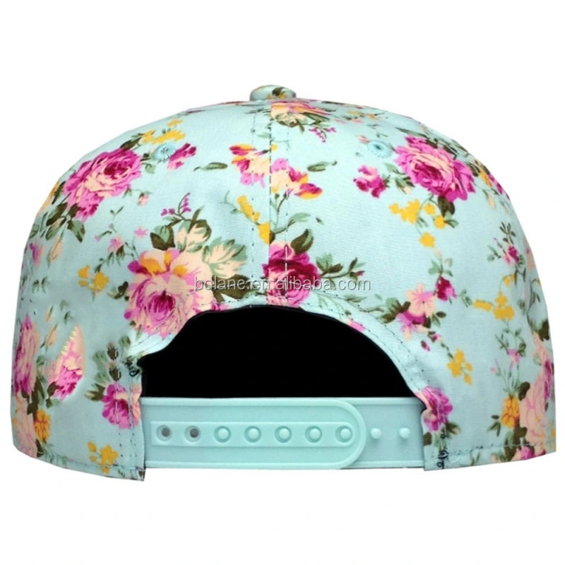 El béisbol Caphip-Hop Flor Floral ajustable plana Snapback Caps gorras