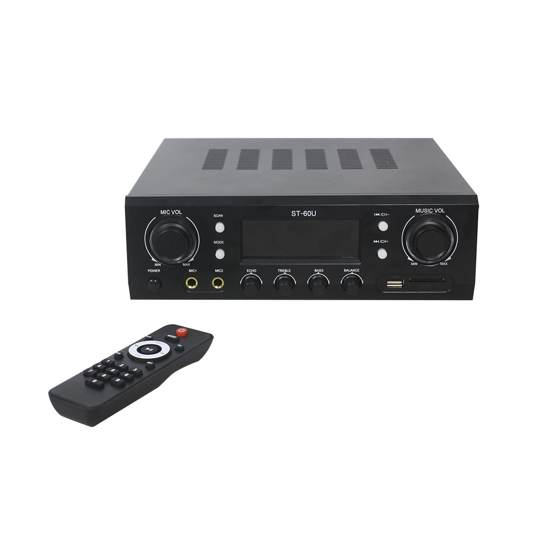 450W 5.1-CH Home Theater Bt 5.0 AV Power Amplifier Receiver HD Optical Coaxial DSP Audio Amplifier