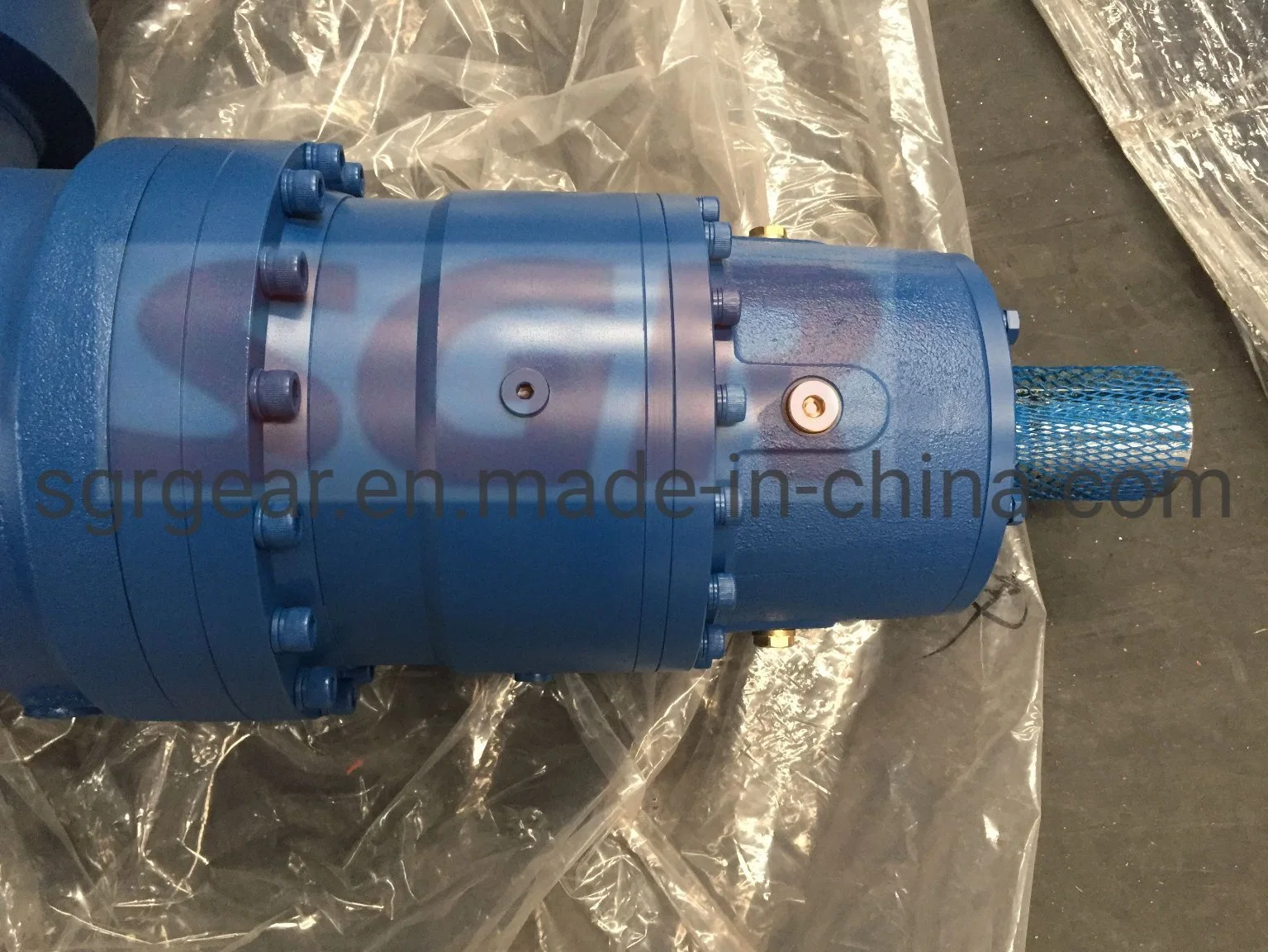 Customized High Torque Right Angle Planetary Gearboxs Coupled with ABB Hydraulic Motor