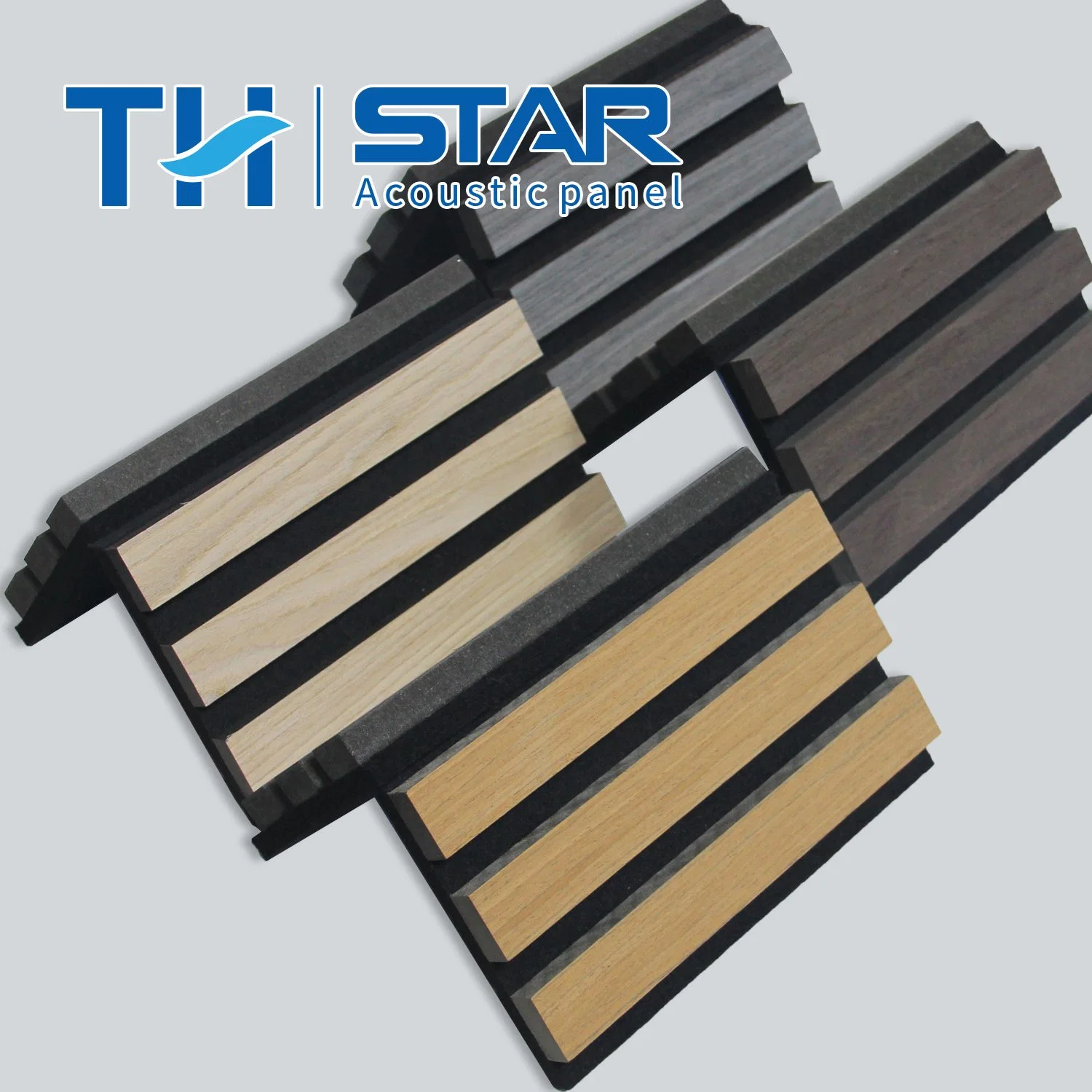 High Density Polyester Pet MDF Wall Sound Slat Wooden Decorate Acoustic Panels Walls Panel in Rooms