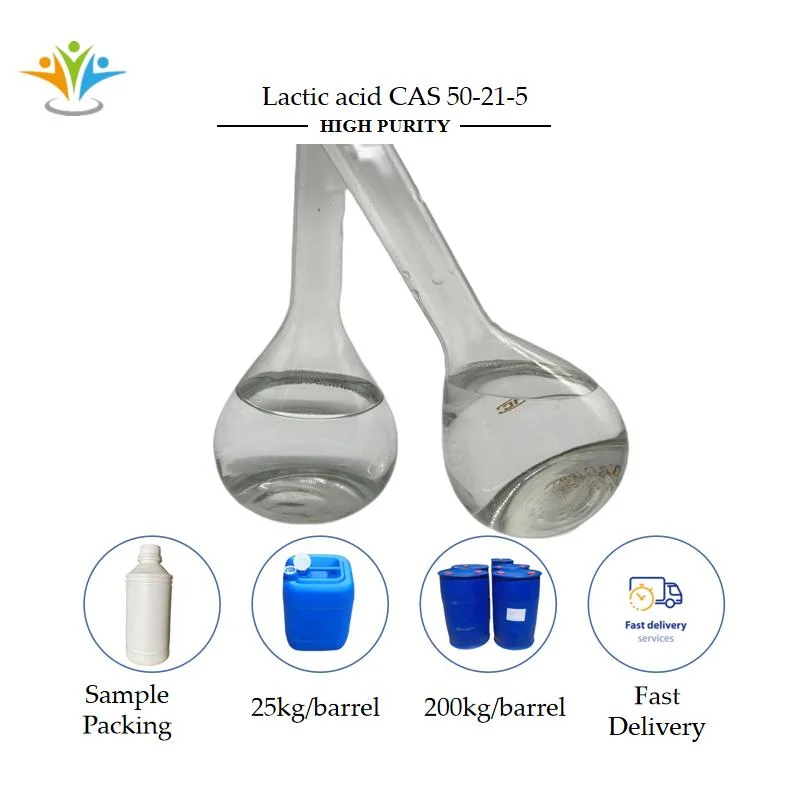 Food Additive Lactic Acid 80% 90% Food Grade E270 / CAS 50-21-5