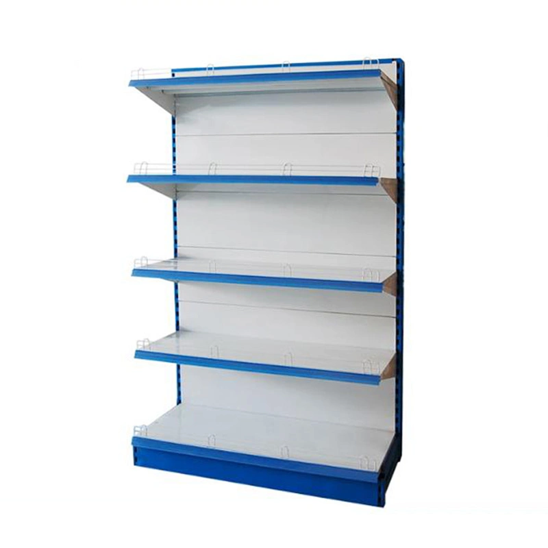 Single Sided Wall Supermarket Metal Shelf