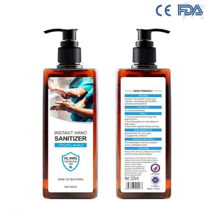 520ml Washing-Freehand Alcohol Hand Sanitizer with CE/FDA