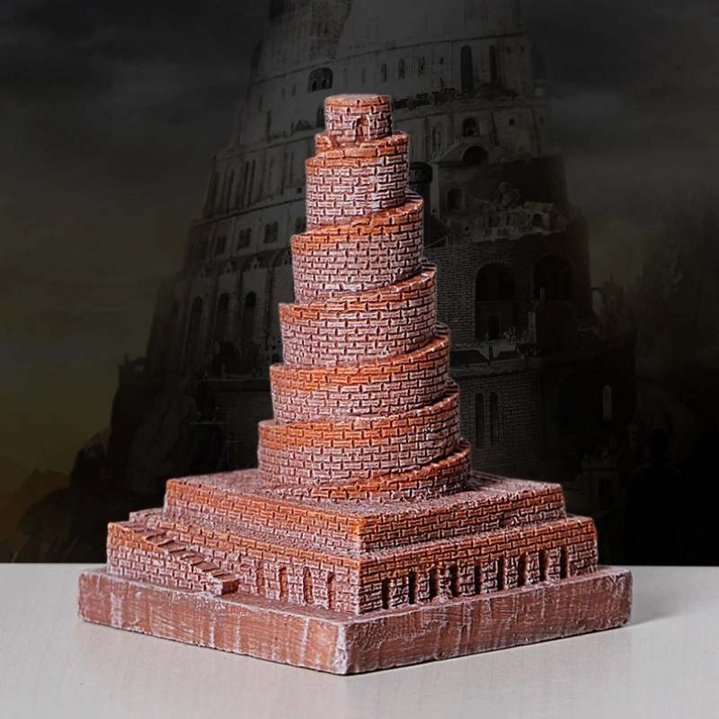 Corporate Gifts Tower of Babel Souvenirs Home Decor Resin Craft Promotion Gift