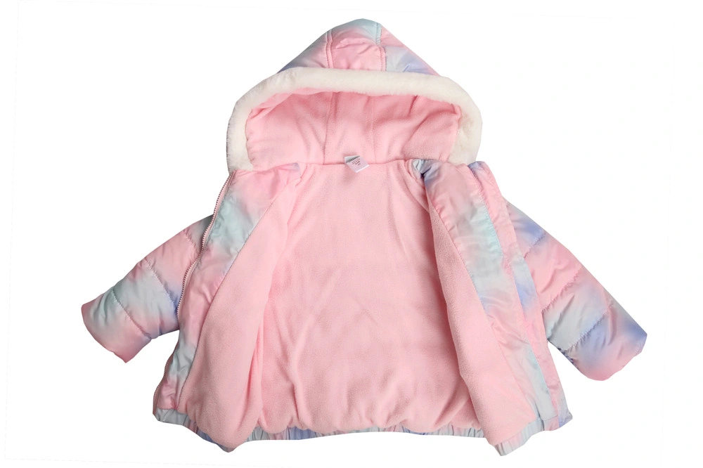 Stockpapa Winter Kid Garment Solid Color Hooded Coats Apparel Stock