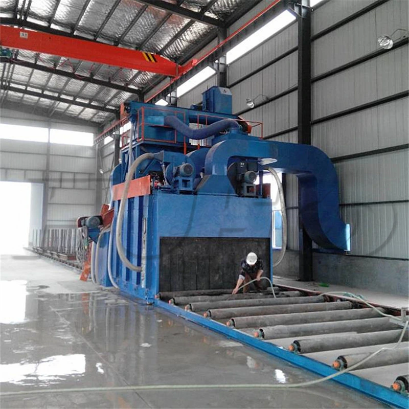 Roller Conveyor Shot Blasting Cleaning Machine for H Beam Steel Structure