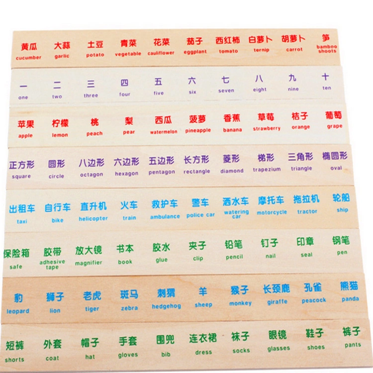 Les enfants de la classification des connaissances en bois boîte l'éducation précoce des jouets