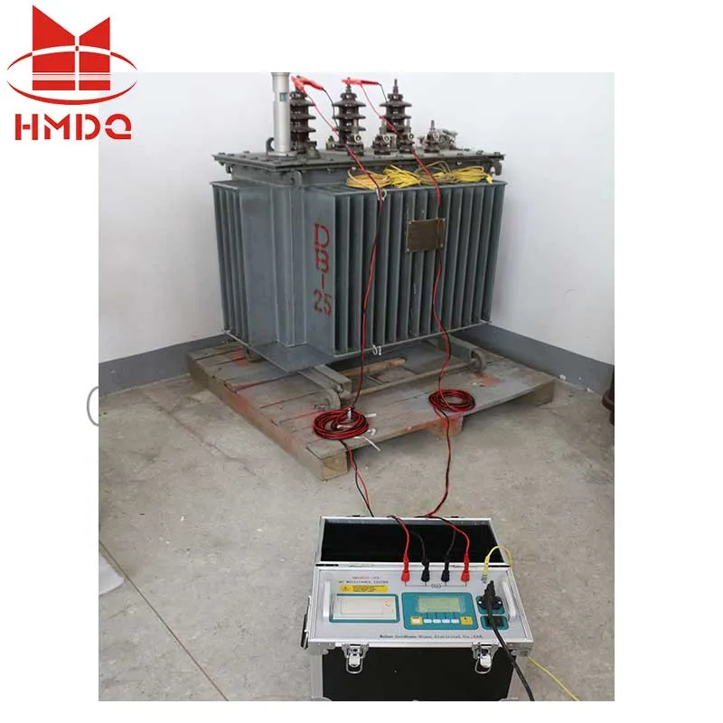 Las pruebas de resistencia del bobinado del transformador eléctrico Equipo medidor de resistencia DC.