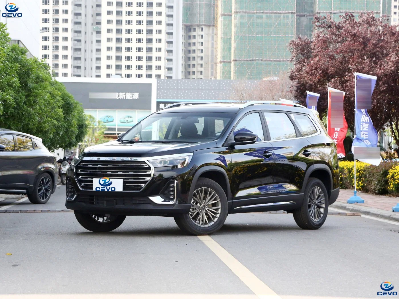 SUV elétrico carros elétricos 2023 melhores marcas de quilometragem de gás pequeno Acessórios colchão de ar utilizado Automottic Offroad Space PCR Tire City Carro SUV Jetour X90 para a Rússia