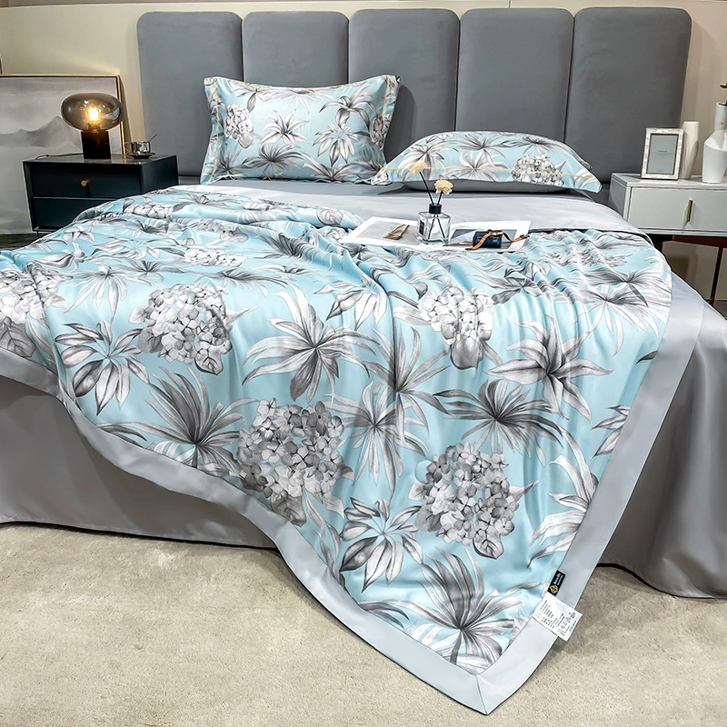 Großhandel ODM Top Home Textil Grau Kissen deckt Blume Faser Bettwäsche Set Drucken Saisonrabatt