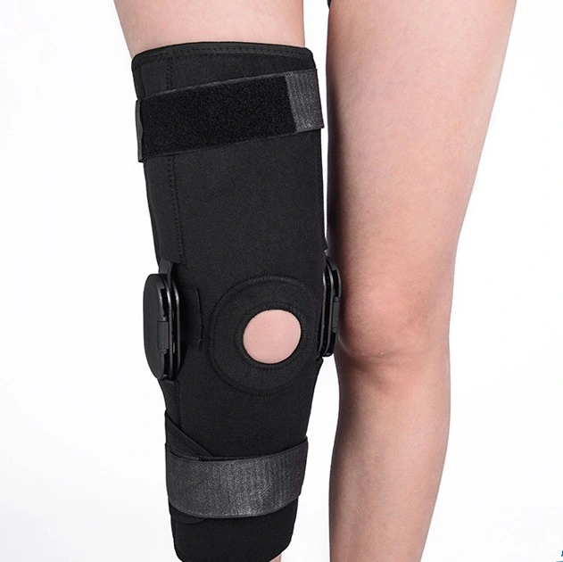 Souple et élastique confort articulée médical Articulation du Genou Fixation support orthopédique réglable