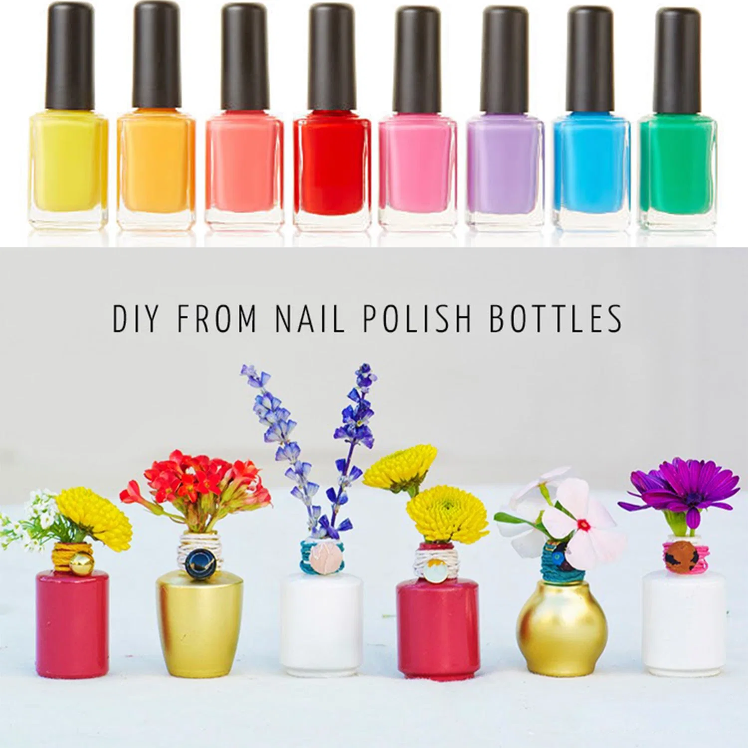 Wholesale/Supplier Empty Glass Nail Polish Bottle Portable Small Brush Nail Art Container