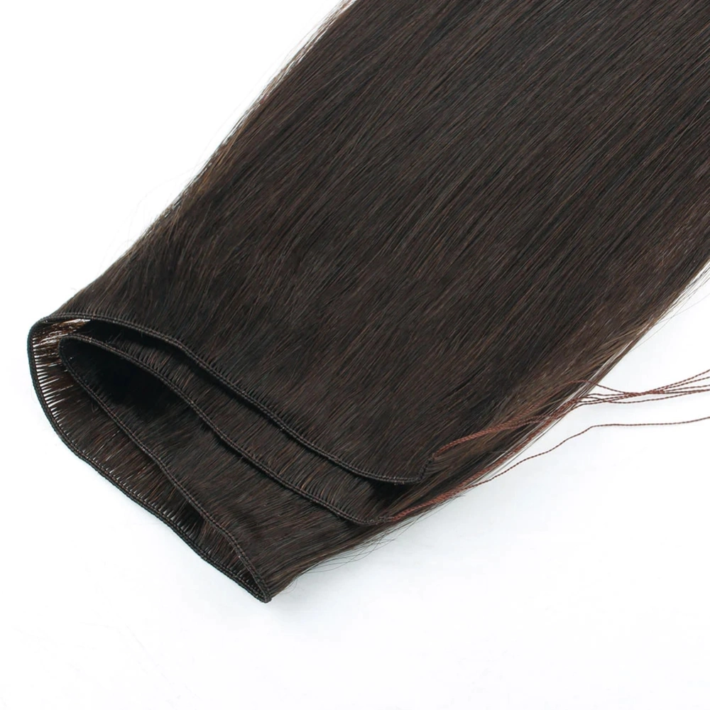 Grade12A Russian Human Hair Handtied Weft Hair Extensions, Double Drawn Hand Tied Wefts