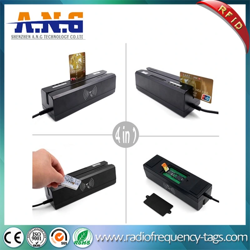 Magnetic Stripe Card and 13.56MHz Contactless Card Combo RFID Reader Writer