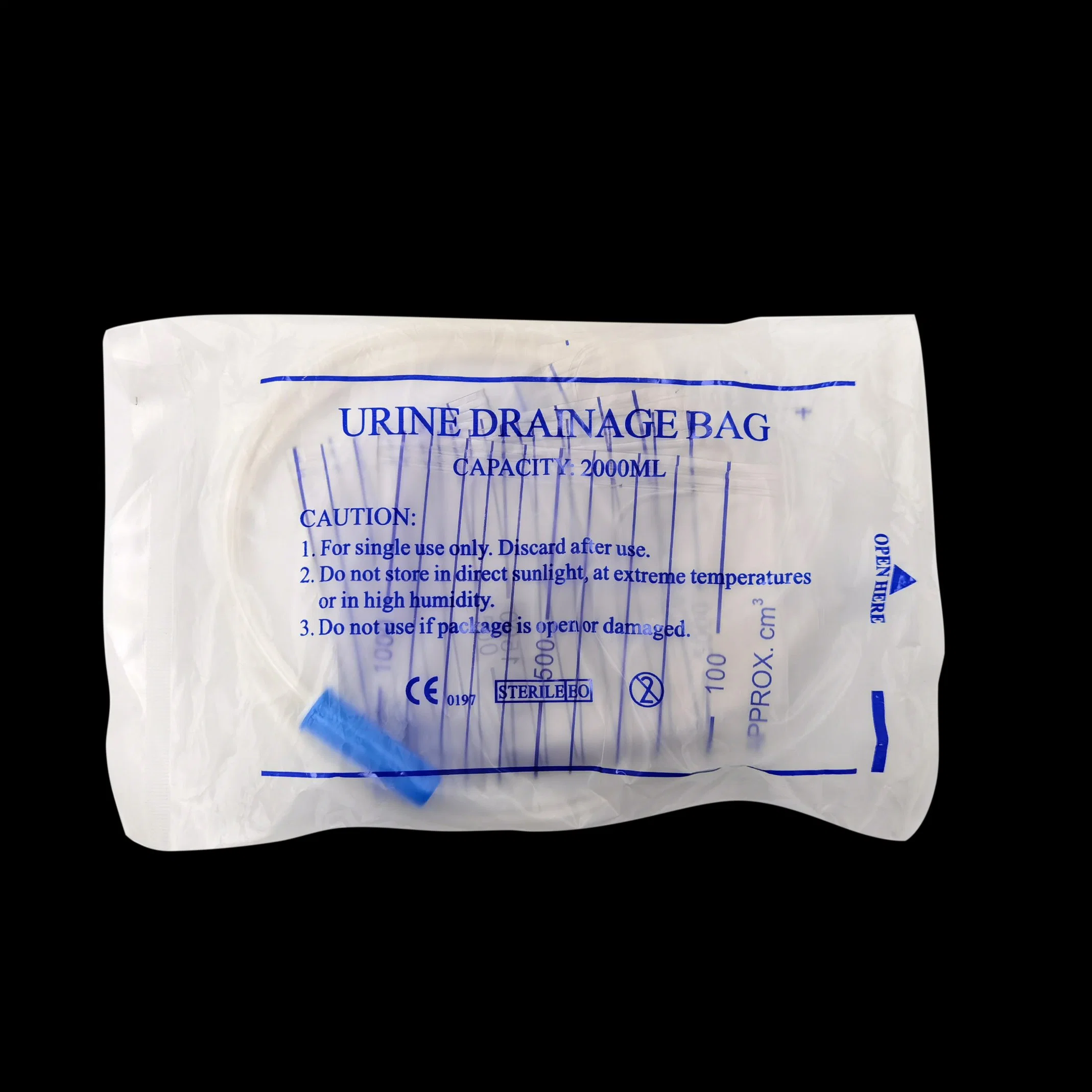 Saco de urina estéreis descartáveis médicos sem válvula de saída