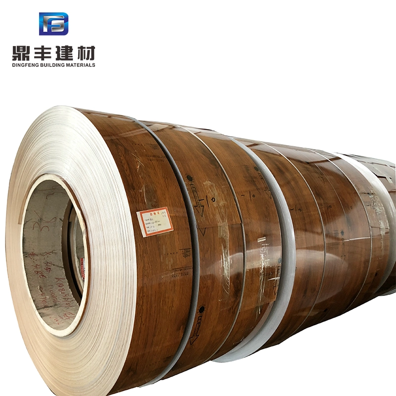 Chine Revêtement de couleur en bois Bande d'aluminium perforée personnalisée Volet roulant